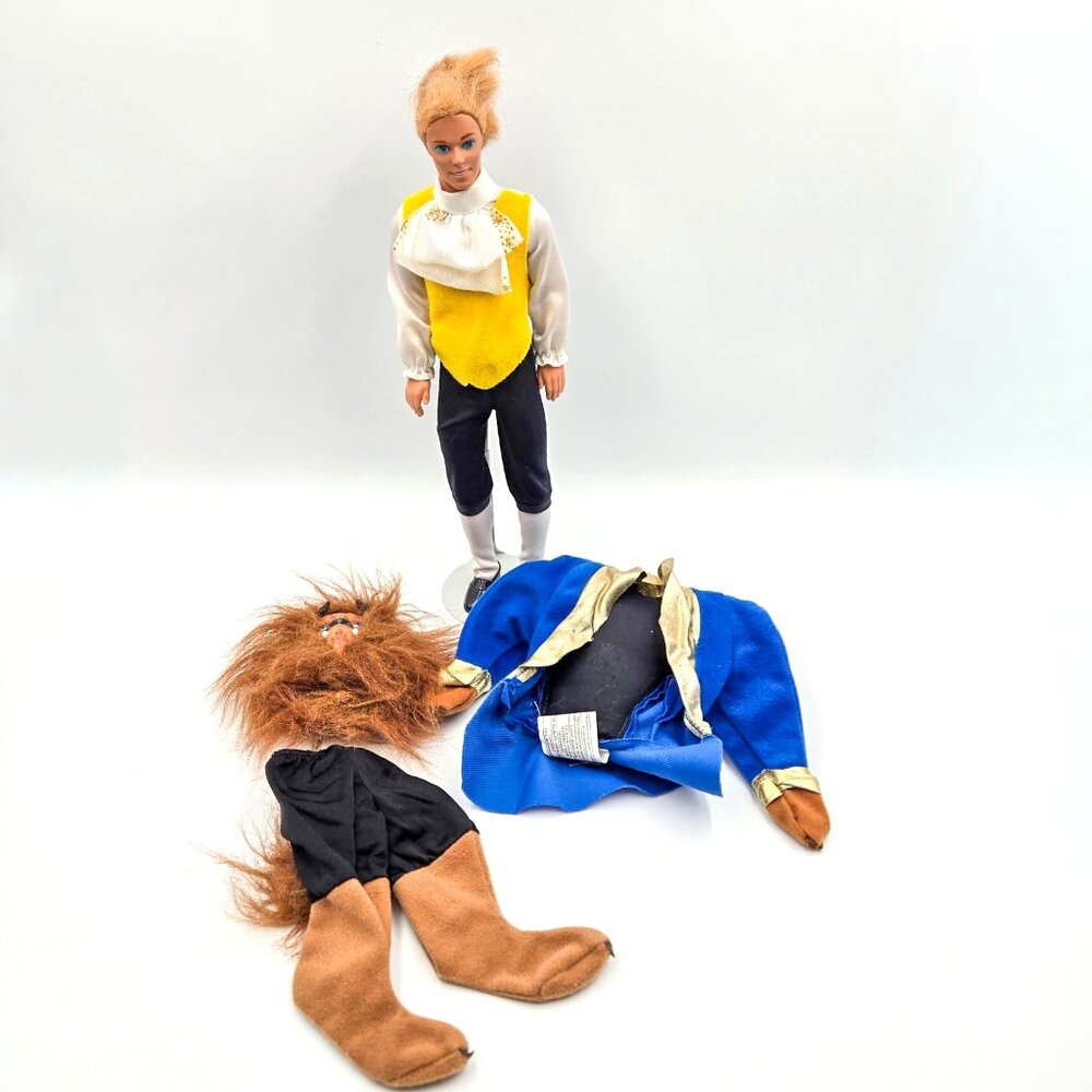Vintage 1991 Disney Classics Beauty And The Beast Prince Doll 2436 Mattel Read